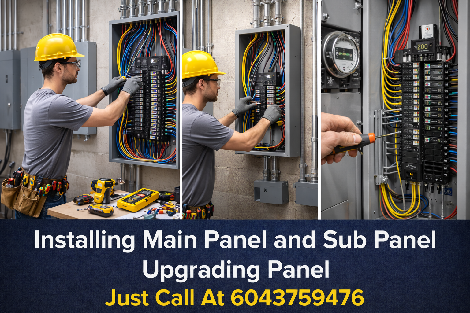 main sub and upgrade electrical panel
